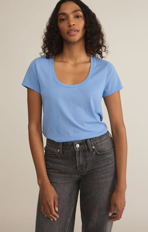 Anywhere Scoop Tee Blue River