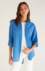 Lalo Button Up Top Federal Blue