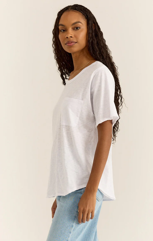 Monterey Slub Tee White