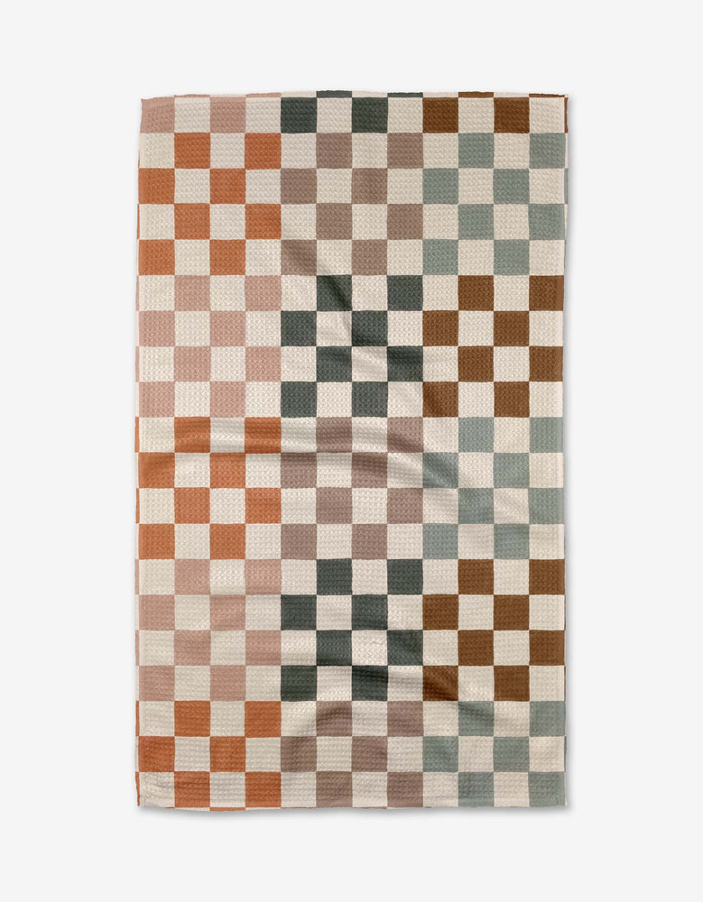 Tea Towel - Autumn Checkers