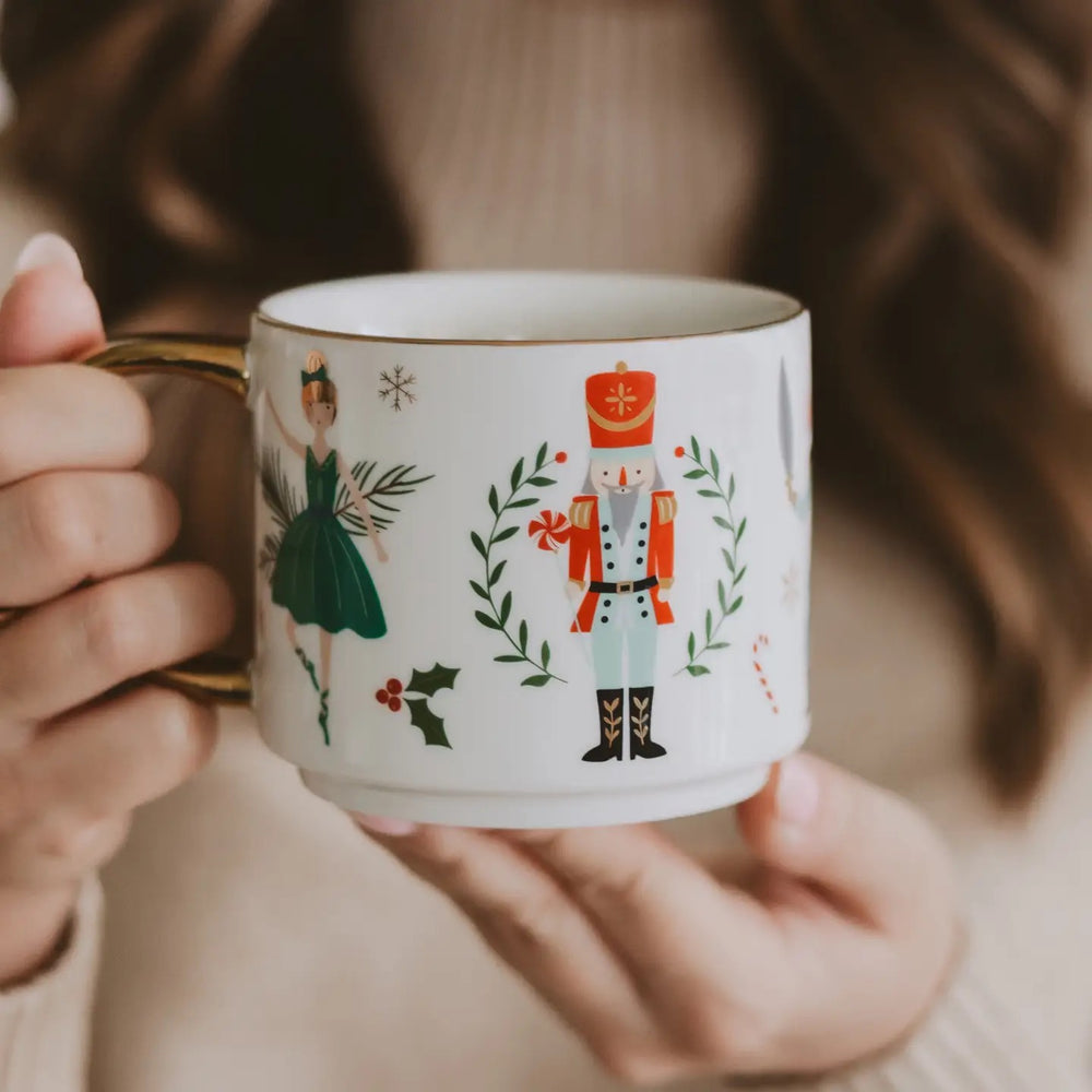 Holiday Nutcracker Mug 14oz Fine Bone China