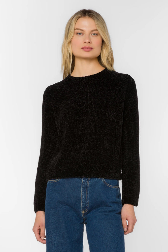 Corina Chenille Sweater Black
