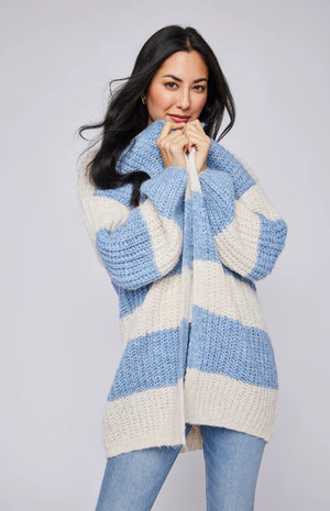 Enid Cardigan Sky Stripe