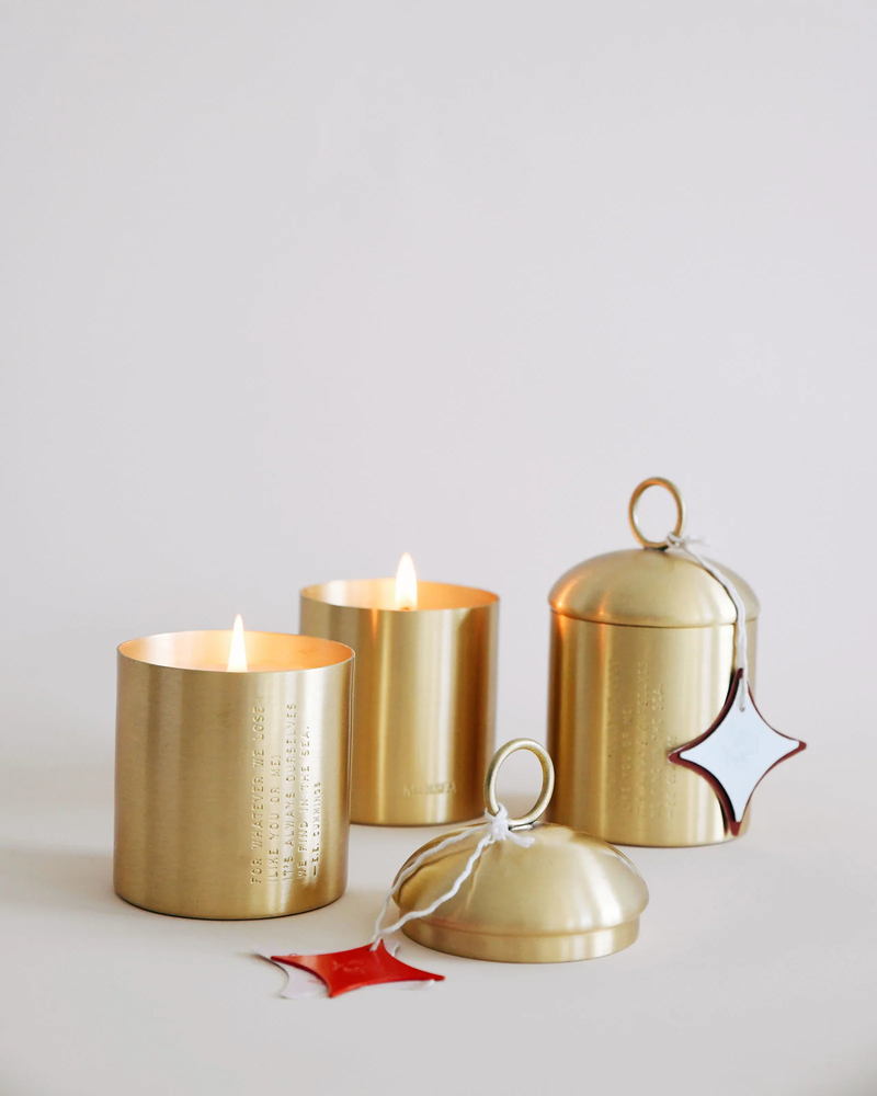 Brass Candle 6oz - Cider by the Sea