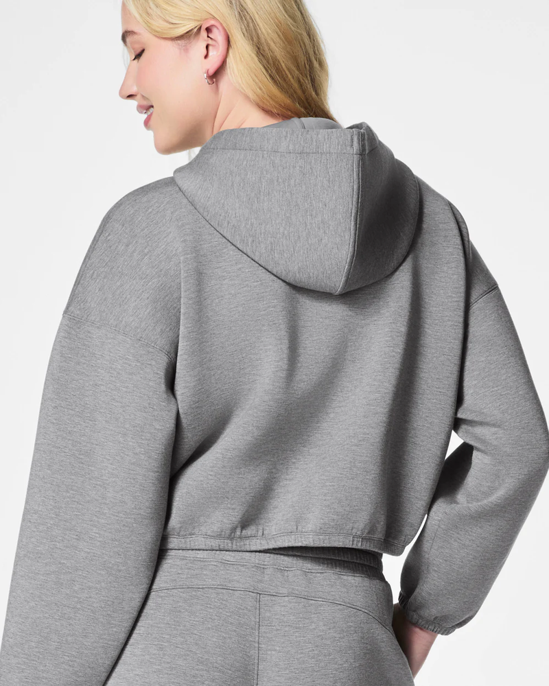 Spanx Air Essentials Cinched Hoodie Med Hth Grey