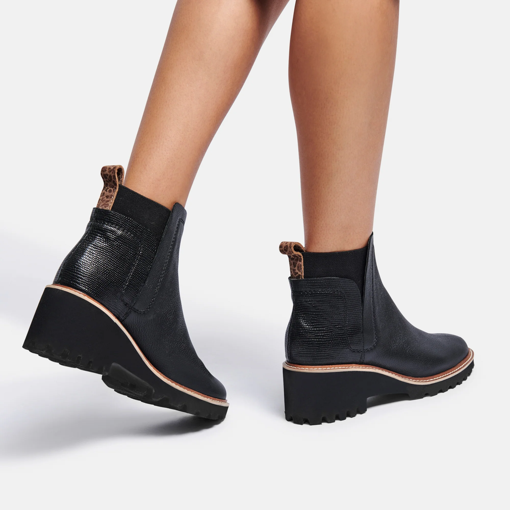 Huey H2O Boots Black Leather (Waterproof)