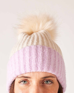 Snow Bunny Beanie Lilac/Fawn OSFM