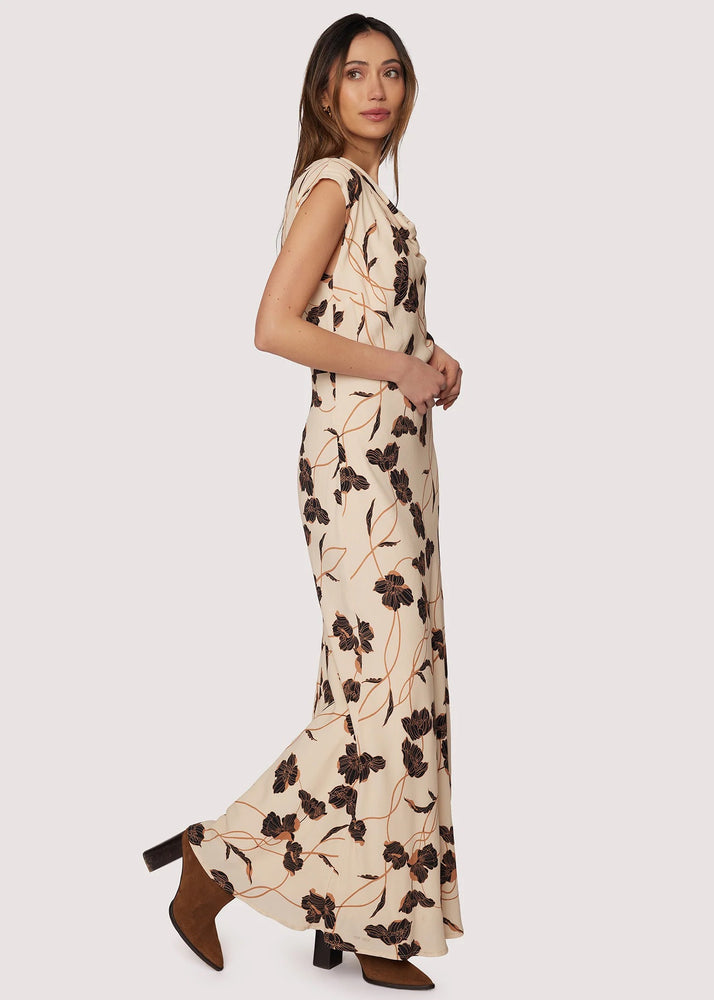 Echoes of Romance Maxi Dress Cream Floral XS Echoes of Romance Maxi Dress Cream Floral XS
