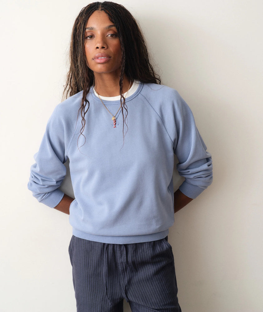 Marine Layer Women's Cloud 9 Fleece Sweatshirt Coastal Blue