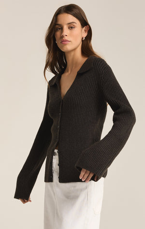 Rina Sweater Charcoal Heather-Mapel Boutique