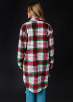 Clara Shacket Red/Green/Cream Plaid