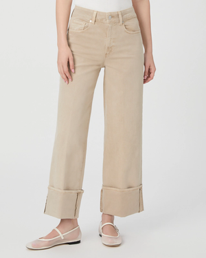 Sasha Ankle Cuffed Wide Leg Jean Vintage Soft Sand