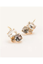 Skylar Cluster Drop Earring Greige