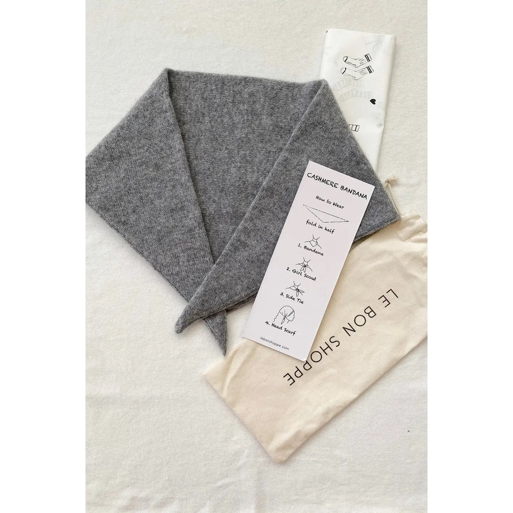 Le Bon Shoppe Cashmere Bandana Heather Grey