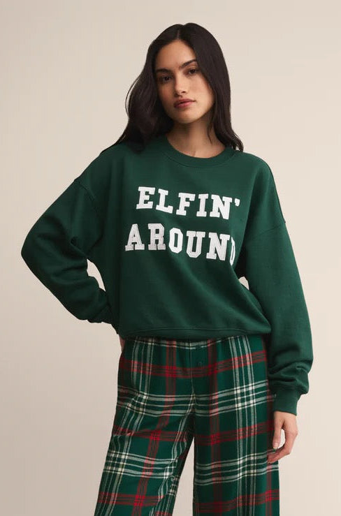 Holiday Sweatshirt Mistletoe