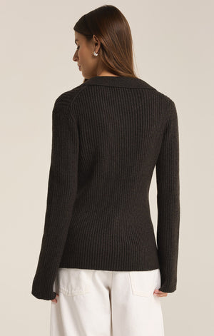 Rina Sweater Charcoal Heather-Mapel Boutique