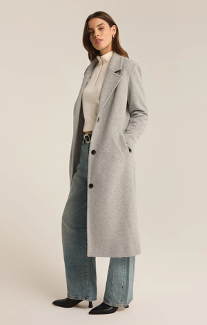 Conway Plush Coat Classic Heather Grey