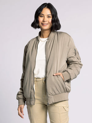 Tilly Bomber Jacket Smokey Taupe