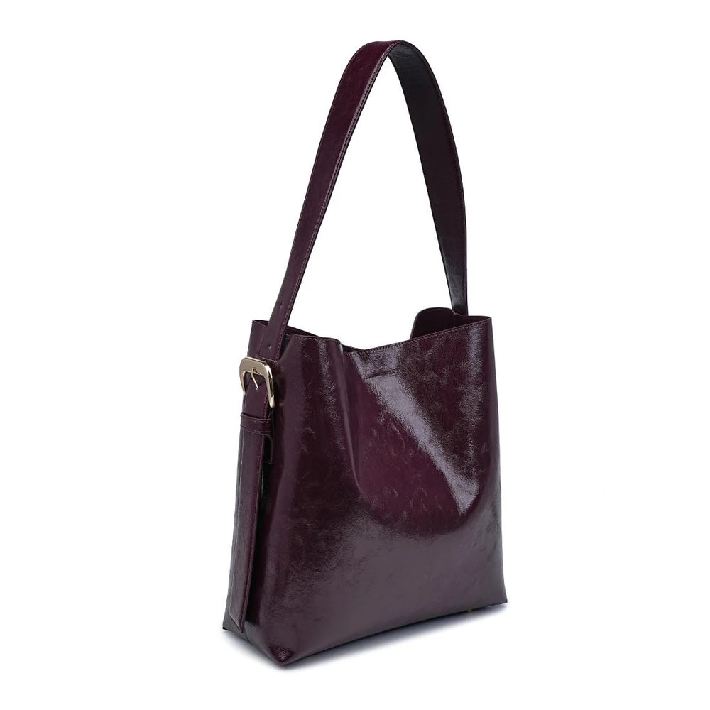 Brooke Bucket Bag Burgundy