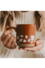 Fall Leaves Stoneware Mug 14oz