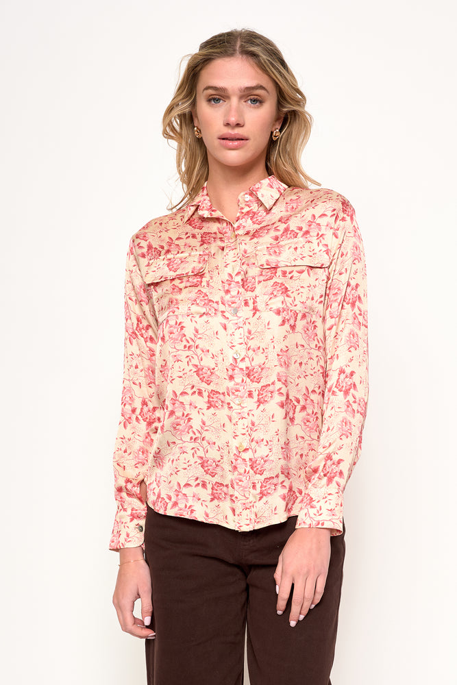 Ezra Top Vintage Pink Floral