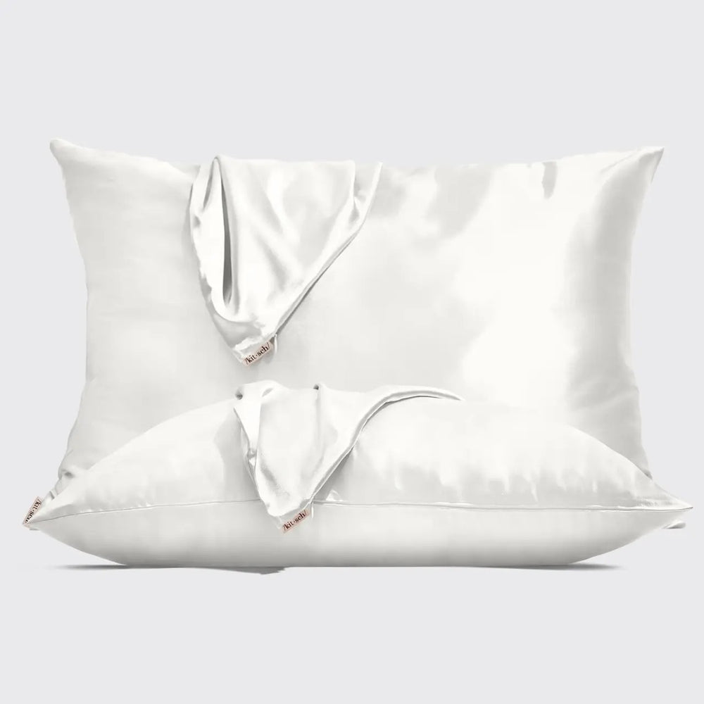 Satin Pillowcase 2pk - Ivory