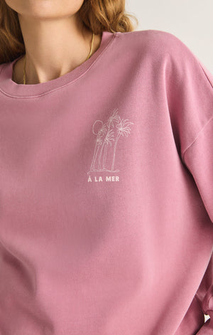 
            
                Load image into Gallery viewer, Palm Sunday Sweatshirt Dusty Orchid
            
        