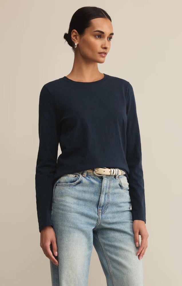 Modern Slub Long Sleeve Tee Eclipse