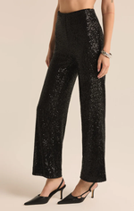 Skylar Sequin Pant Black