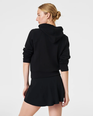 Spanx Air Essentials Full Zip Hoodie Very Black