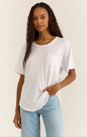 Monterey Slub Tee White