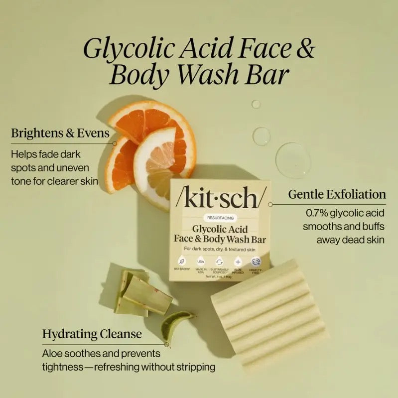 Glycolic Acid Face & Body Wash Bar