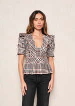 Zoe Top Autumn Madras