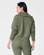 Spanx Air Essentials Half Zip Clover