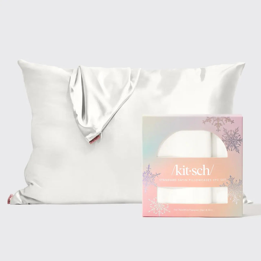Satin Pillowcase 2pk - Ivory