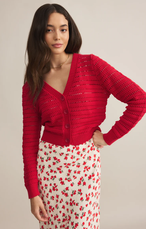 Romance Cardigan Cherry