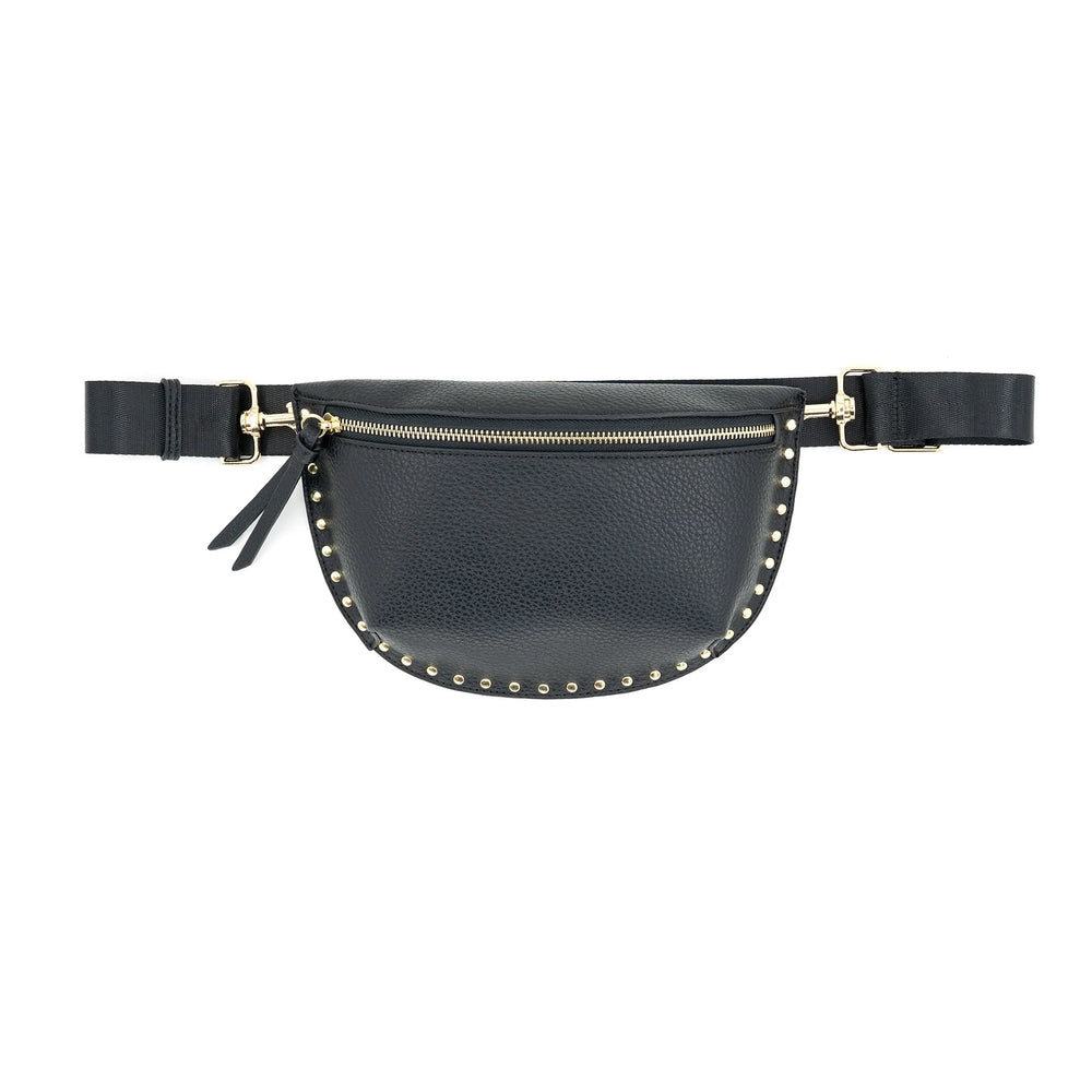 Studded Belt Bag Black