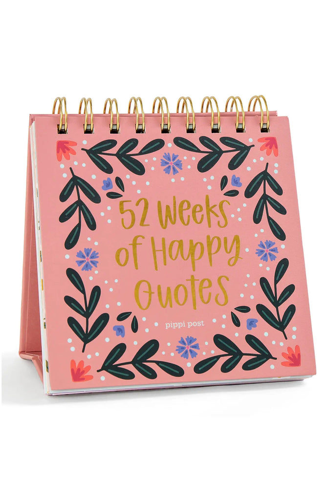 52 Weeks of Happy Quotes Desk Flip Calendar