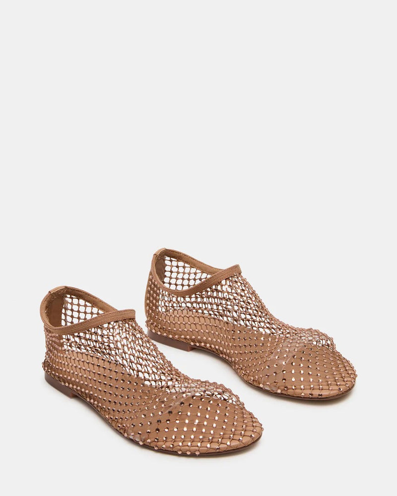 Mino Rhinstone Flats Blush