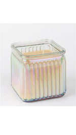 Iridescent Glass Square Candle Sweet Grace