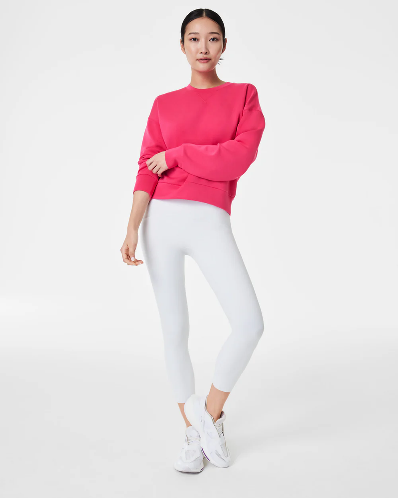 Spanx Air Essentials Crew Cerise Pink