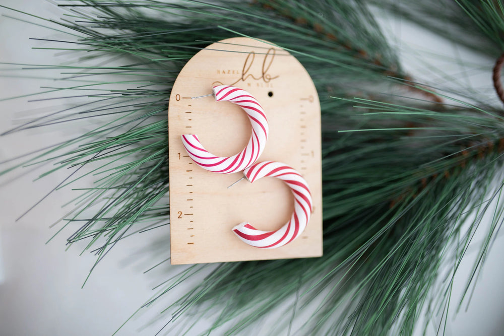 Candy Cane Hoops