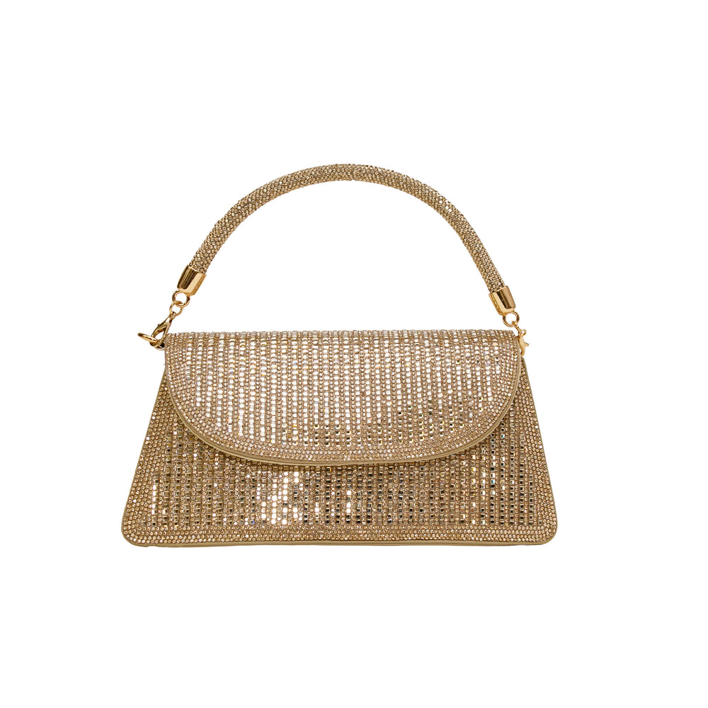Rhinestone Evening Bag Gold