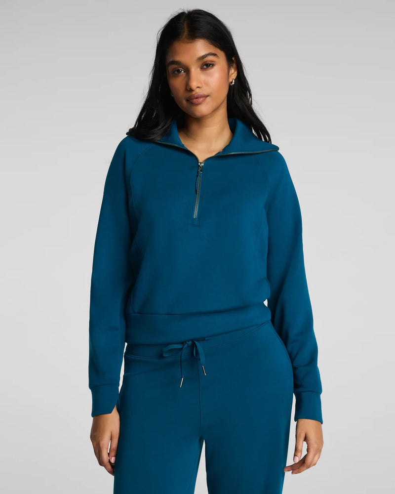 Spanx Air Essentials Half Zip Deep Cove – Mapel Boutique