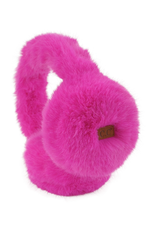 Faux Fur Earmuff - Hot Pink