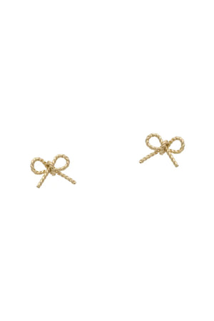 Agapantha Sofia Bow Studs 14k Gold Fill