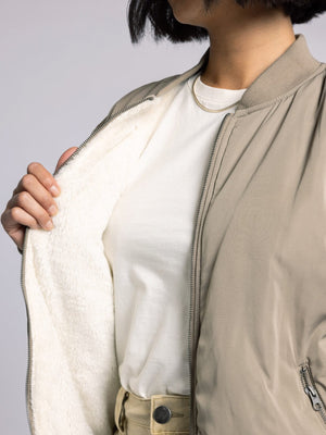 Tilly Bomber Jacket Smokey Taupe