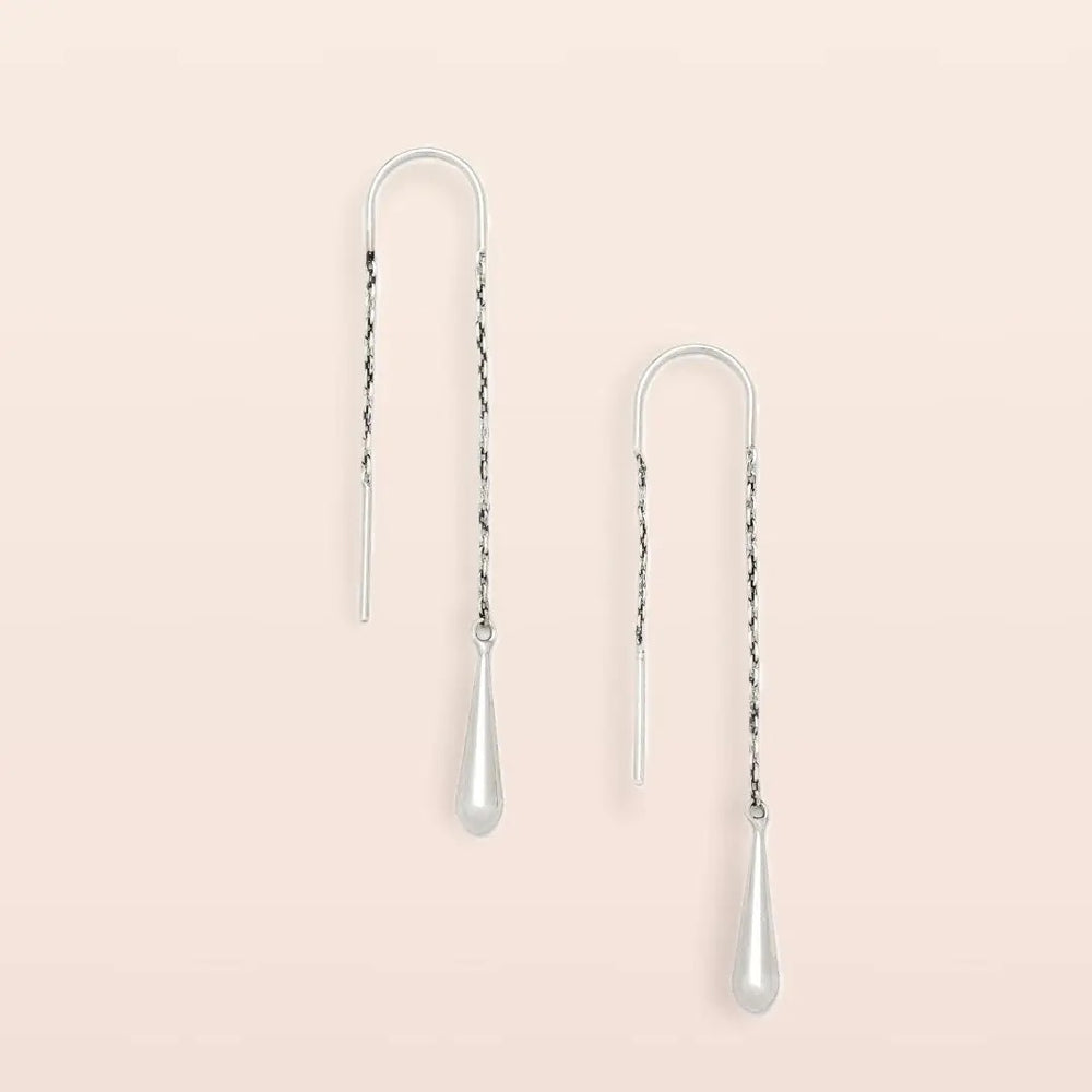 Refined - Teardrop Threader / Sterling Silver