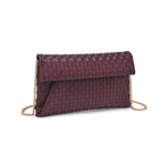 Priscilla Clutch Vegan Leather Wine