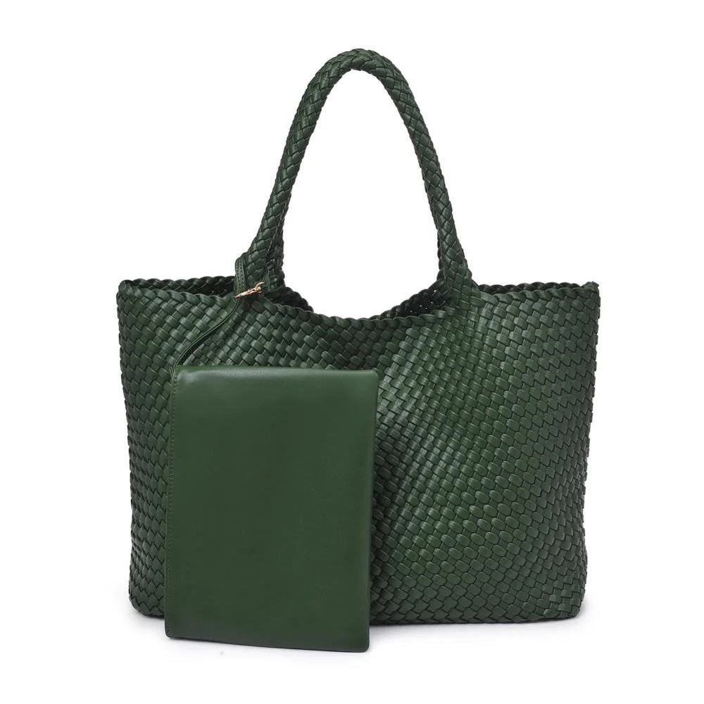 Solana Tote Forest Green